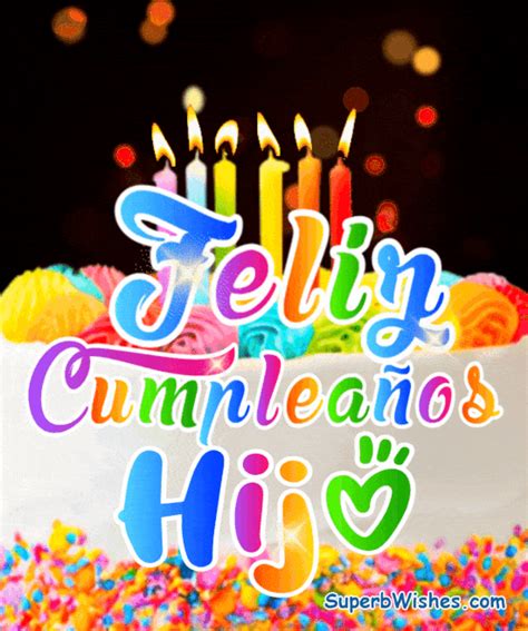 feliz cumpleaños hijo gif